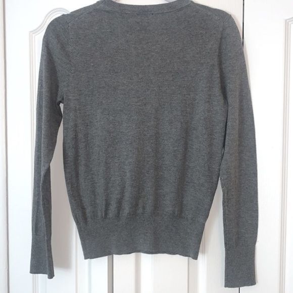 Ann Taylor Gray Jeweled Sweater - Picture 2 of 7